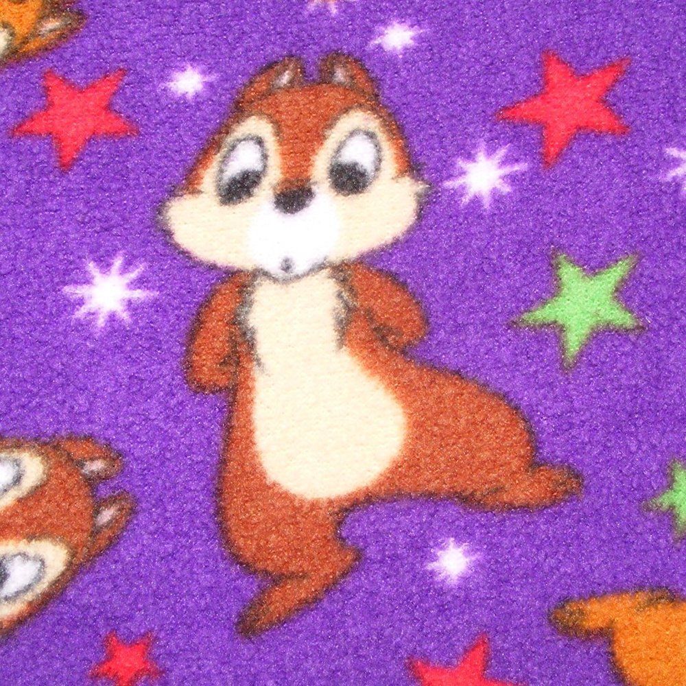Disney CHIP & DALE Pajama Top, L, Purple, Chipmunks all over, Long sleeves - Picture 2 of 12